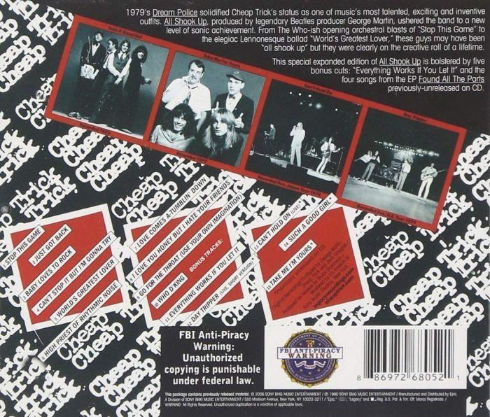 Cheap Trick - All Shook Up (2016 reissue with 5 bonus tracks) - CD - New