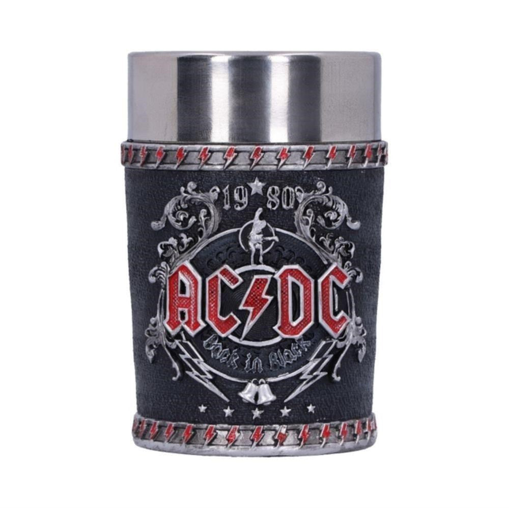 ACDC - Shot Glass (Back In Black - high quality resin cast w. removable stainless steel insert) - COMING SOON