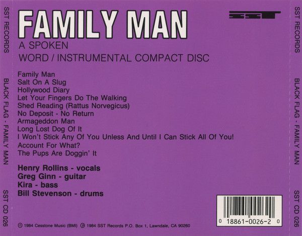 Black Flag - Family Man - CD - New