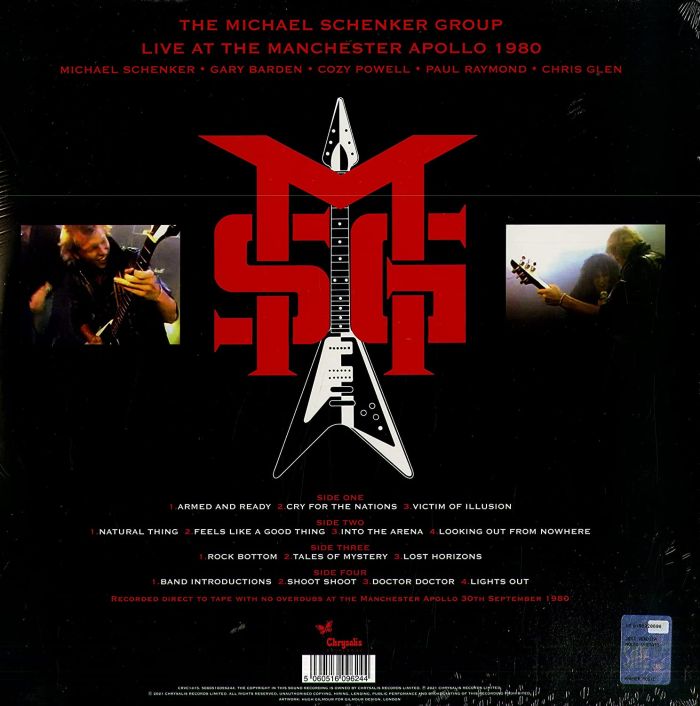 Schenker, Michael Group - Live At The Manchester Apollo 1980 (2LP Red Vinyl) (2021 RSD LTD ED) - Vinyl - New