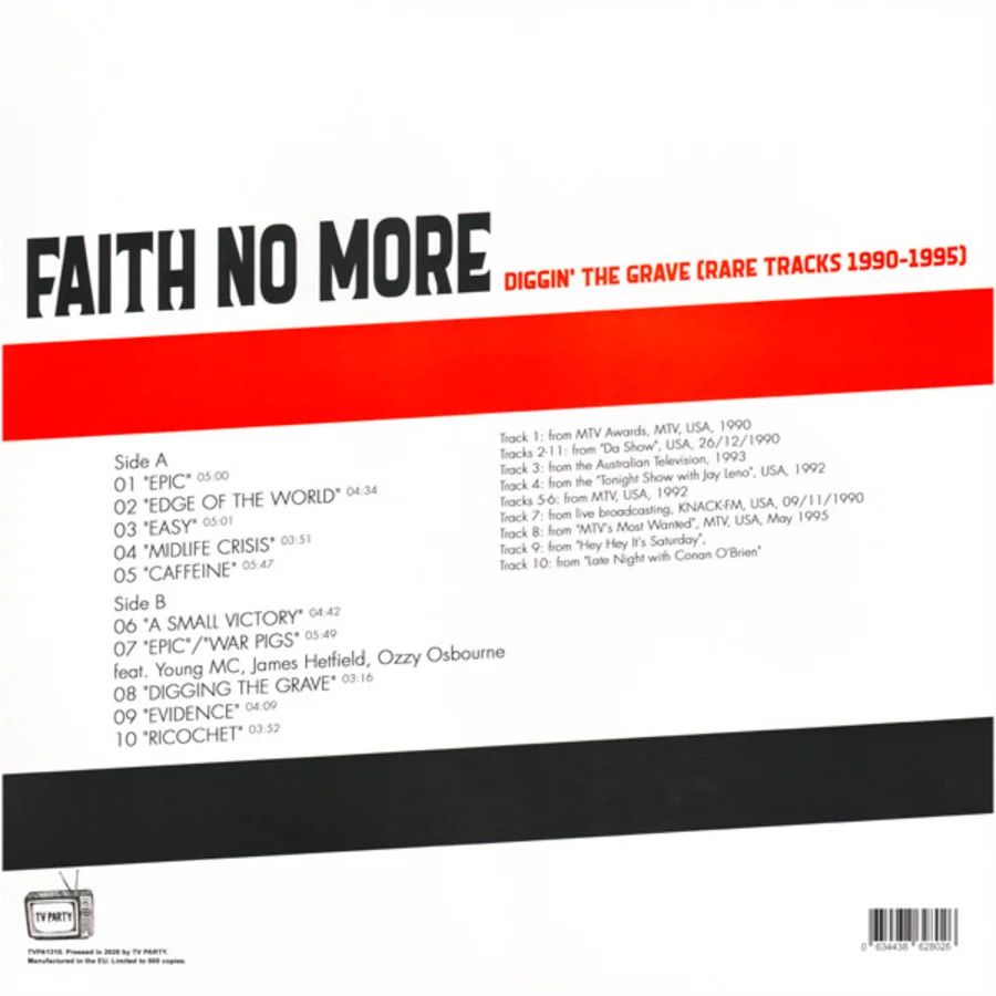 Faith No More - Diggin' The Grave Rare Tracks 1990-1995 - Vinyl - New