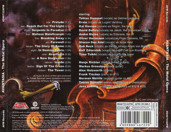 Avantasia - Metal Opera, The - CD - New