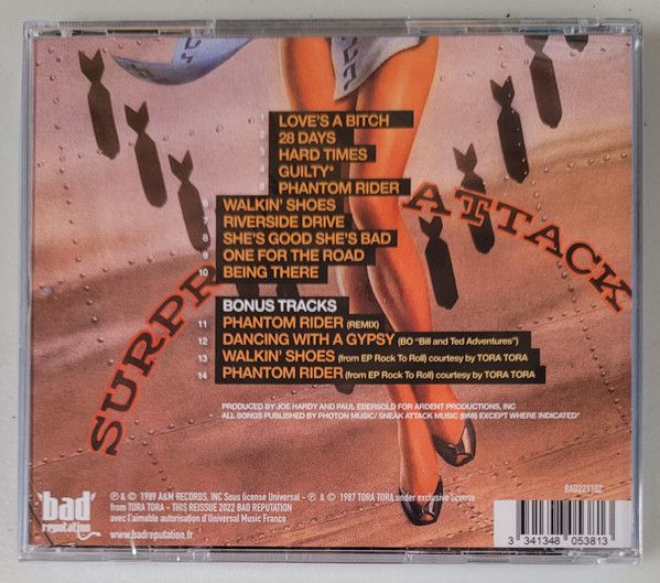 Tora Tora - Surprise Attack (2022 Bad Reputation remastered reissue with 4 bonus tracks) - CD - New