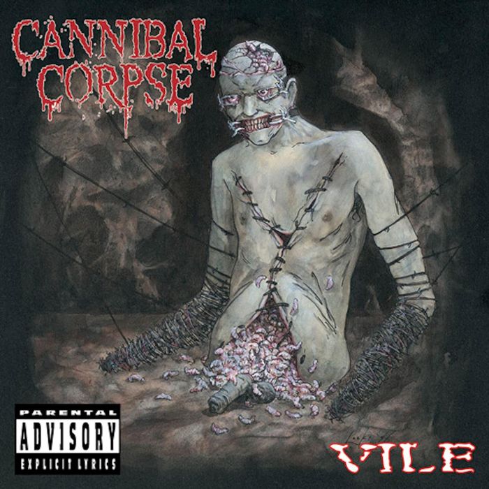 Cannibal Corpse - Vile (2023 Silver with Red Splatter vinyl reissue with poster & download) - Vinyl - New