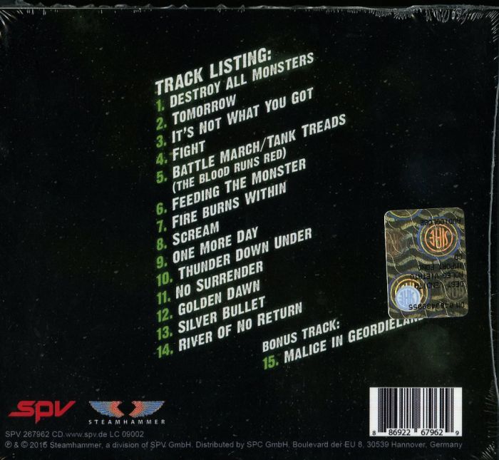 Raven - Extermination (digipak with bonus track) - CD - New