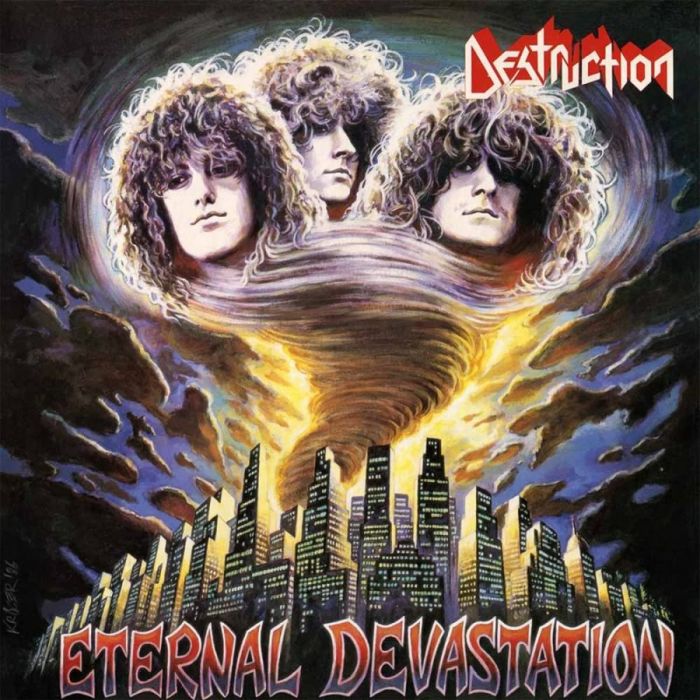 Destruction - Eternal Devastation (2022 Orange/Yellow/Blue Mixed Splatter vinyl reissue) - Vinyl - New