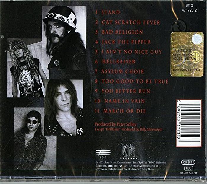Motorhead - March Or Die (Euro.) - CD - New