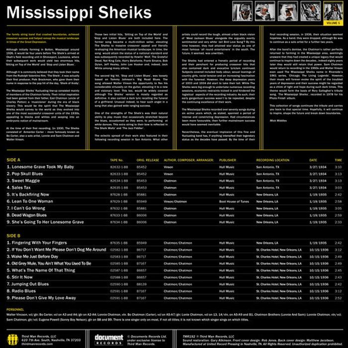 Mississippi Sheiks - Complete Recorded Works Presented In Chronological Order Volume 5 - Vinyl - New