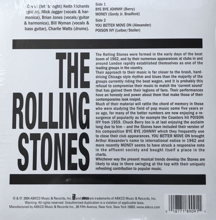 Rolling Stones - Rolling Stones, The (4 track 7" RSD 2014) - Vinyl - New