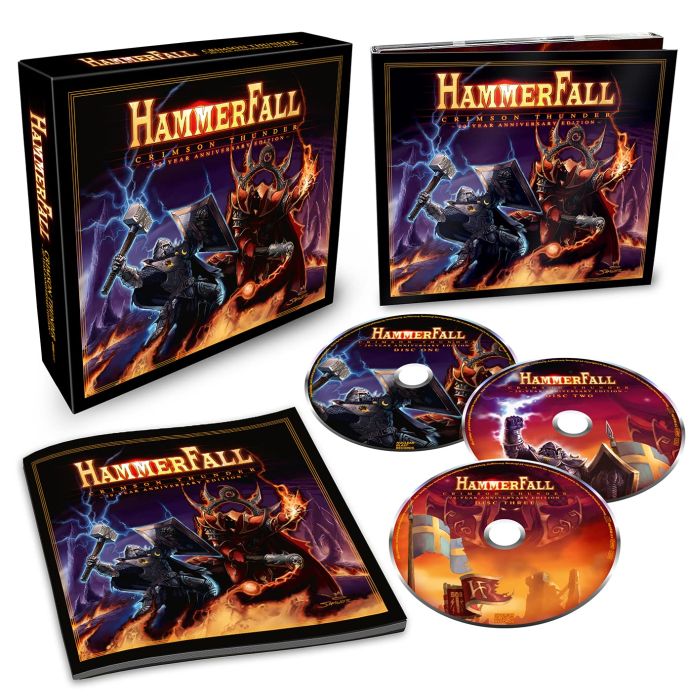 Hammerfall - Crimson Thunder: 20-Year Anniversary Edition (Deluxe Ed. 3CD remixed & remastered Box Set) - CD - New