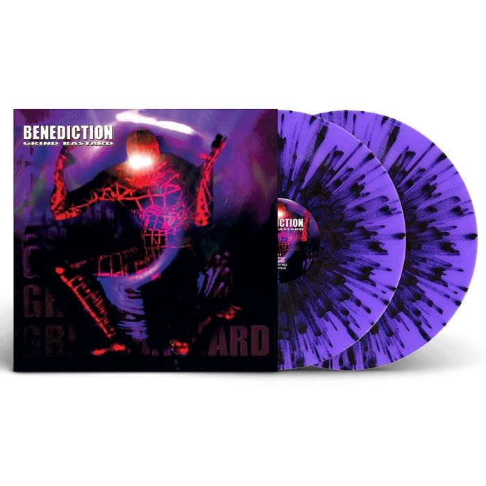 Benediction - Grind Bastard (2023 2LP Purple/Black Splatter vinyl gatefold reissue) - Vinyl - New