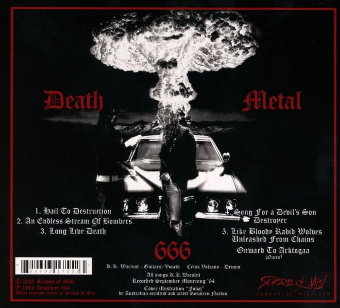 Destroyer 666 - Six Songs With The Devil (2023 reissue) - CD - New