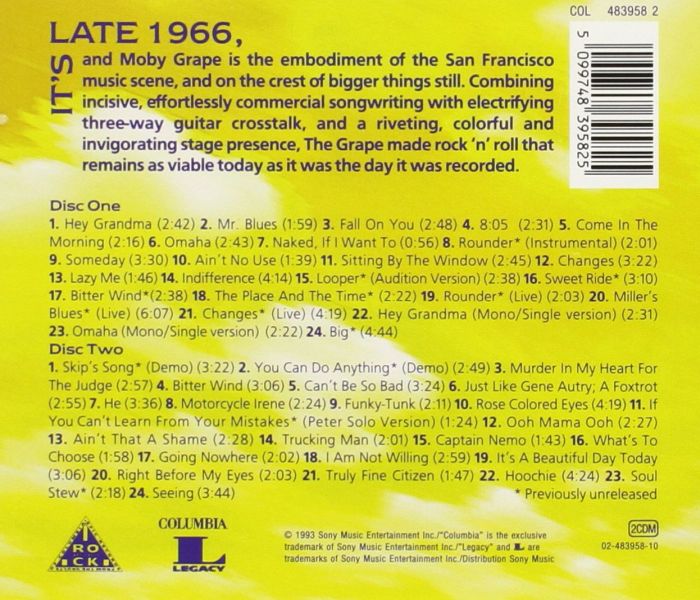 Moby Grape - Vintage: The Very Best Of Moby Grape (2CD) (includes entire Moby Grape album) - CD - New