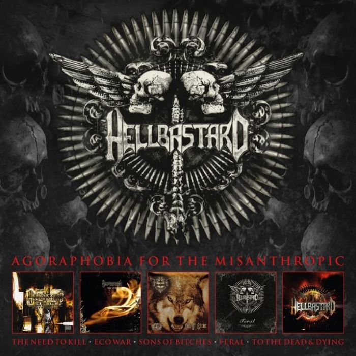 Hellbastard - Agoraphobia For The Misanthropic (The Need To Kill/Eco War/Sons Of Bitches/Feral/To The Dead & Dying) (4CD) - CD - New