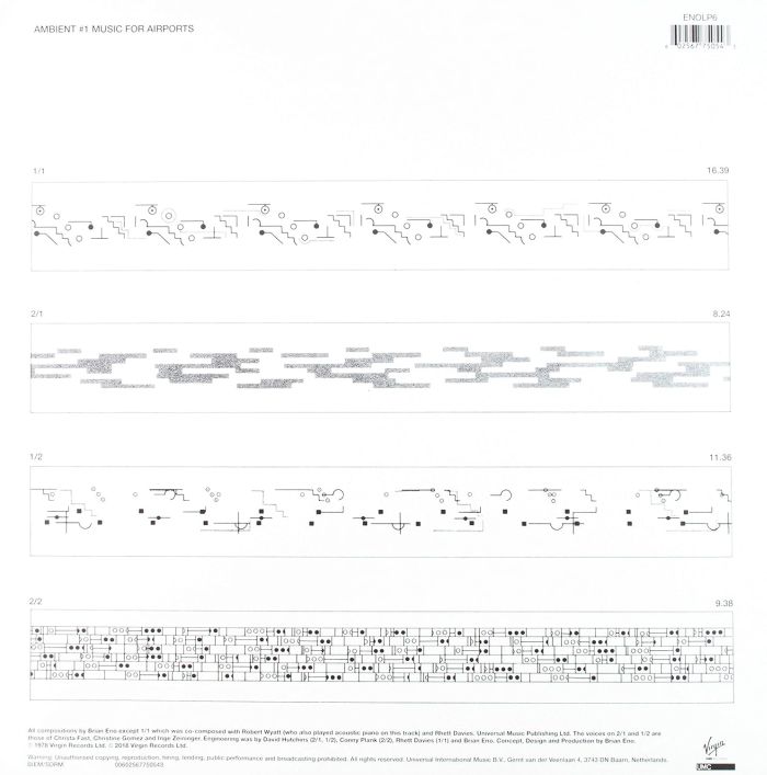 Eno, Brian - Ambient 1: Music For Airports (2018 reissue) - Vinyl - New