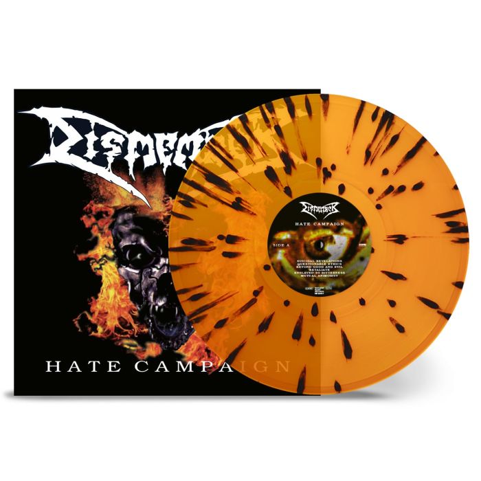 Dismember - Hate Campaign (2023 Transparent Orange with Black Splatter vinyl reissue) - Vinyl - New