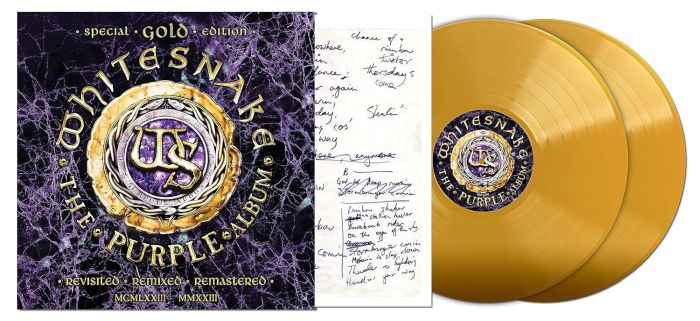 Whitesnake - Purple Album, The: Revisited, Remixed, Remastered MCMLXXIII-MMXXIII - Special Gold Edition (2023 2LP Gold vinyl gatefold reissue) - Vinyl - New