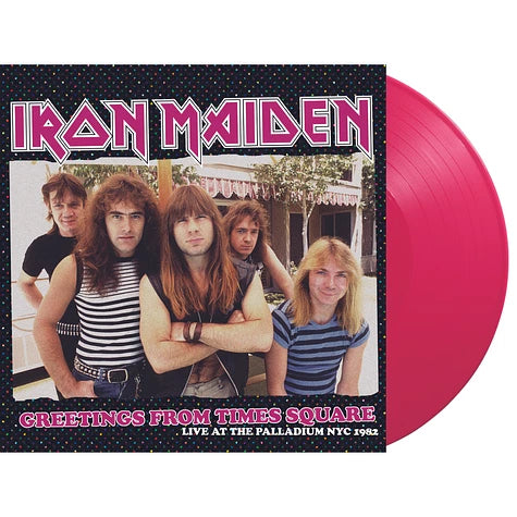 Iron Maiden - Greetings From Times Square: Live At The Palladium NYC 1982 (Pink vinyl) - Vinyl - New