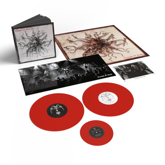 Triumph Of Death - Resurrection Of The Flesh: Triumph Of Death Live, 2023 (Ltd. Deluxe Ed. 2LP Red vinyl bookpack with bonus 7", 24 page book & 2 posters) - Vinyl - New