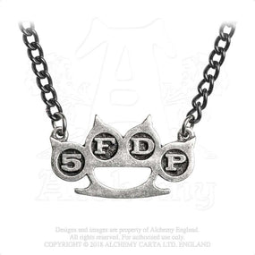 Five Finger Death Punch - Pewter Pendant and Chain - Knuckle