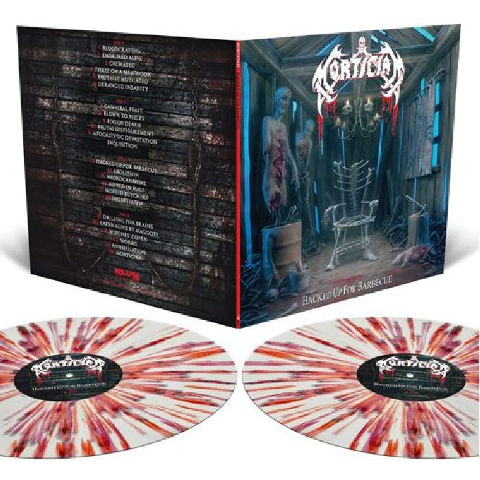 Mortician - Hacked Up For Barbecue (2023 2LP White with Splatter vinyl gatefold reissue) - Vinyl - New