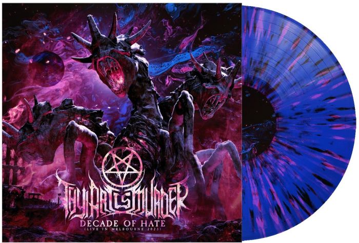 Thy Art Is Murder - Decade Of Hate (Live In Melbourne 2023) (Ltd. Ed. 2LP Blue with Black & Pink Splatter vinyl - 1000 copies) - Vinyl - New