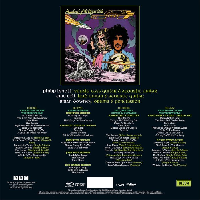 Thin Lizzy - Vagabonds Of The Western World (2023 50th Anniversary Ed. 3CD/Blu-Ray Box Set) - CD - New