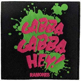 Ramones - Gabba Gabba Hey! (95mm x 100mm) Sew-On Patch