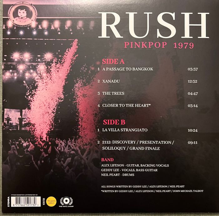 Rush - Pinkpop 1979: Live Radio Broadcast (Ltd. Ed. 180g Coloured vinyl) - Vinyl - New