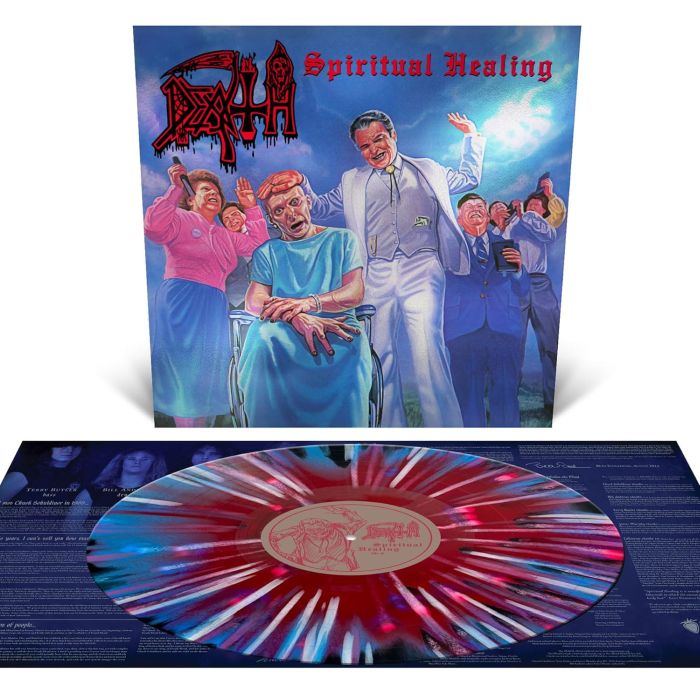 Death - Spiritual Healing (2024 Red/Cyan/Black Merge with Splatter vinyl reissue with foil jacket) - Vinyl - New