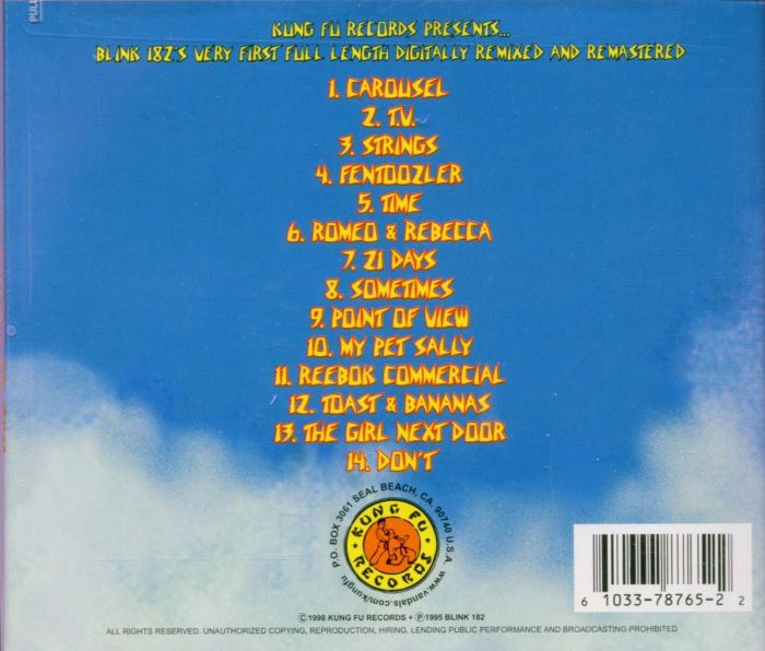 Blink 182 - Buddha (1998 remixed & remastered jewel case reissue) - CD - New