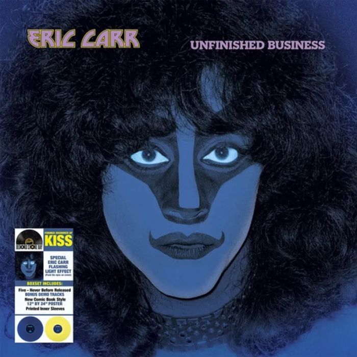 Carr, Eric - Unfinished Business (2LP Coloured vinyl Box Set with 5 bonus tracks, poster & flashing light eyes) (2024 RSD LTD ED) - Vinyl - New