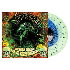 Zombie, Rob - Lunar Injection Kool Aid Eclipse Conspiracy, The (2024 Blue in Bottle Green with Black & Bone Splatter vinyl gatefold reissue) - Vinyl - New