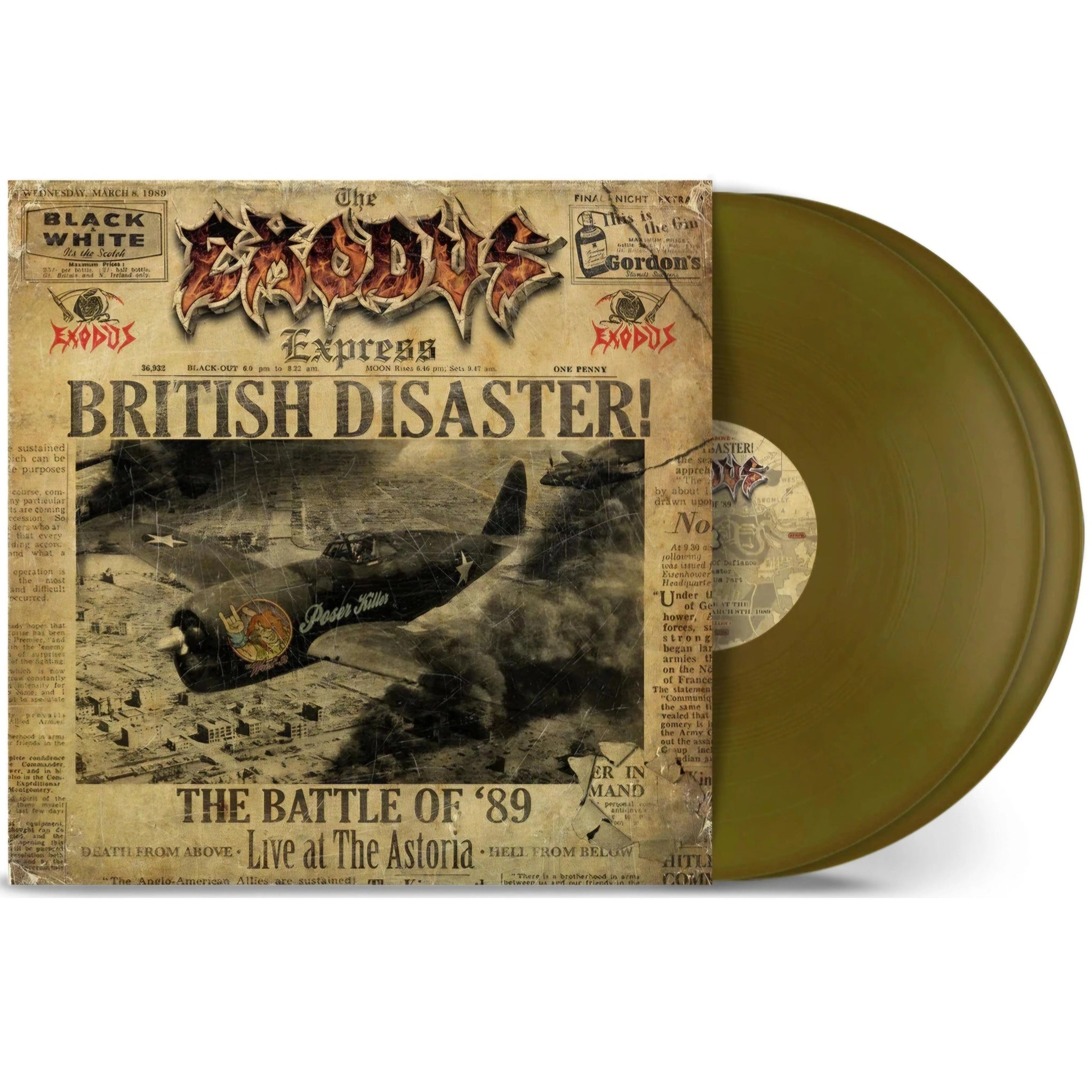 Exodus - British Disaster: The Battle of '89 (Live At The Astoria) (Gold 2LP) - Vinyl - New - PRE-ORDER