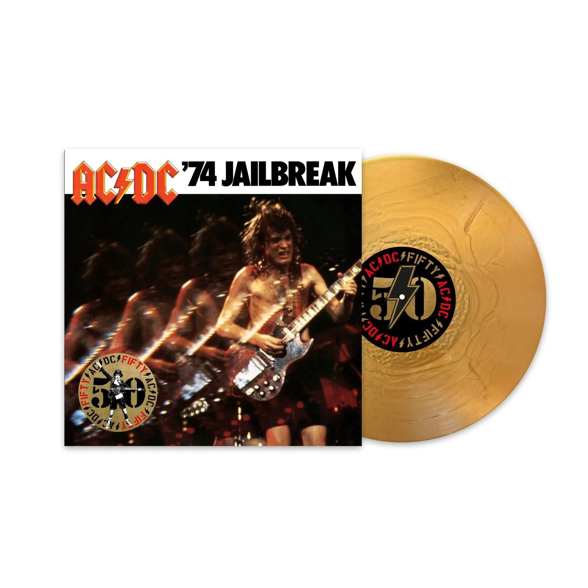 ACDC - 74 Jailbreak (50th Anniversary Special Ed. Gold vinyl reissue with insert) - Vinyl - New - PRE-ORDER