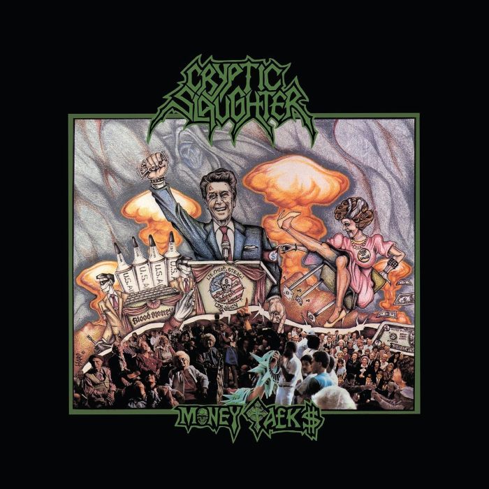 Cryptic Slaughter - Money Talks (Ltd. Ed. 2024 Black Ice with Splatter vinyl reissue - 1000 copies) - Vinyl - New