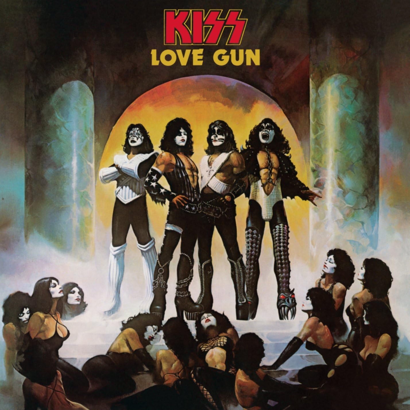 Kiss - Love Gun (Ltd. Ed. 2020 Tangerine/Aqua Splatter vinyl reissue) - Vinyl - New