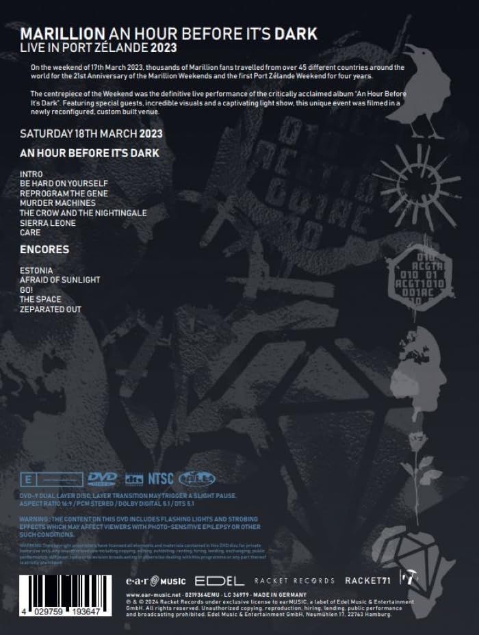 Marillion - Hour Before It's Dark, An: Live In Port Zelande 2023) (R0) - DVD - Music