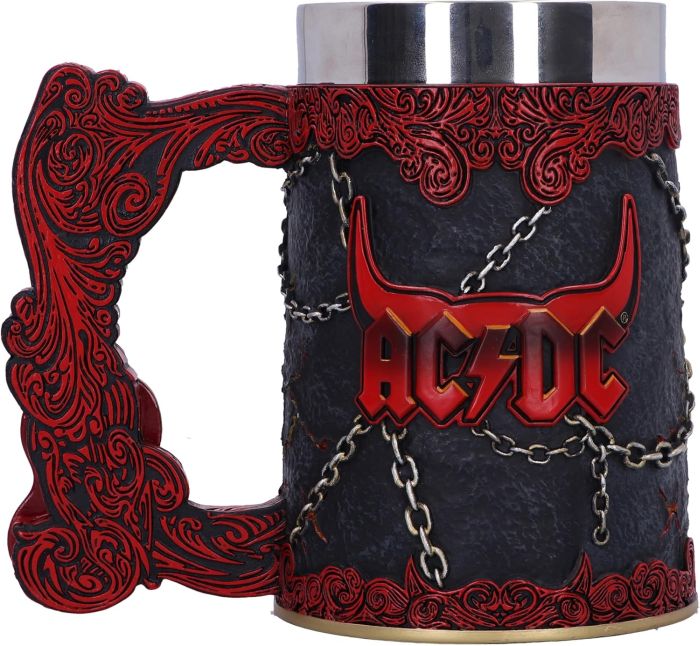 ACDC - Tankard Hells Bells - Pint (560ml) 14.5cm high quality resin cast w. removable stainless steel insert