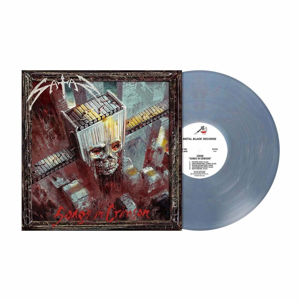 Satan - Songs In Crimson (Ltd. Ed. Transparent Pigeon Blue Marbled vinyl with poster & download card - 700 copies) - Vinyl - New