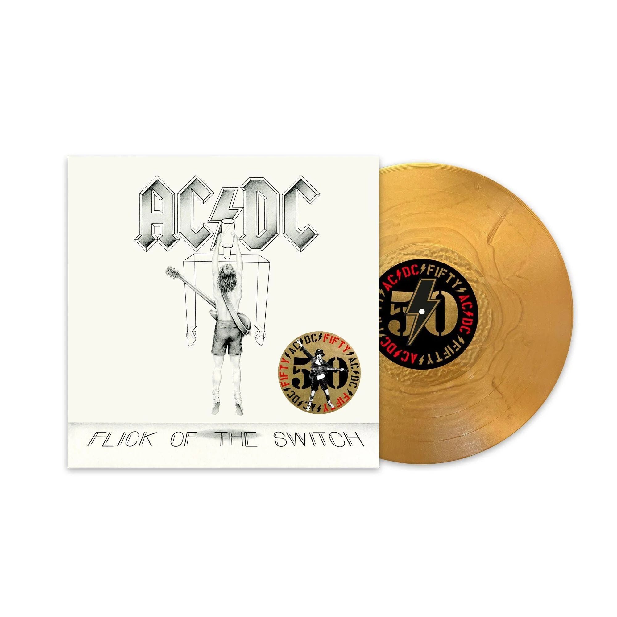 ACDC - Flick Of The Switch (50th Anniversary Special Ed. Gold vinyl reissue) - Vinyl - New