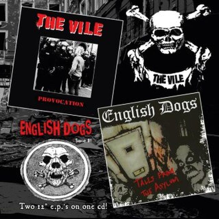 Vile/English Dogs - Provocation/Tales From The Asylum (2024 reissue) - CD - New