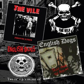 Vile/English Dogs - Provocation/Tales From The Asylum (2024 reissue) - CD - New