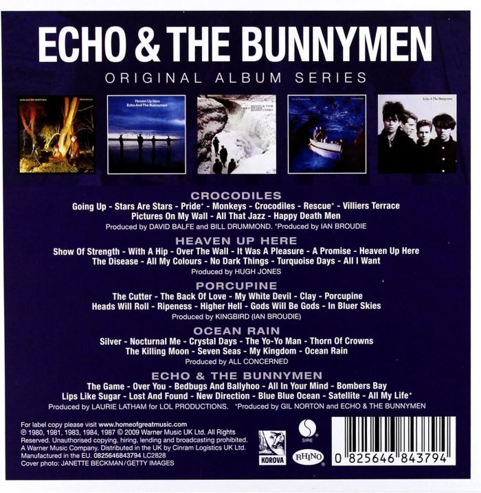 Echo & The Bunnymen - Original Album Series (Crocodiles/Heaven Up Here/Porcupine/Ocean Rain/Echo & The Bunnymen) (5CD) - CD - New