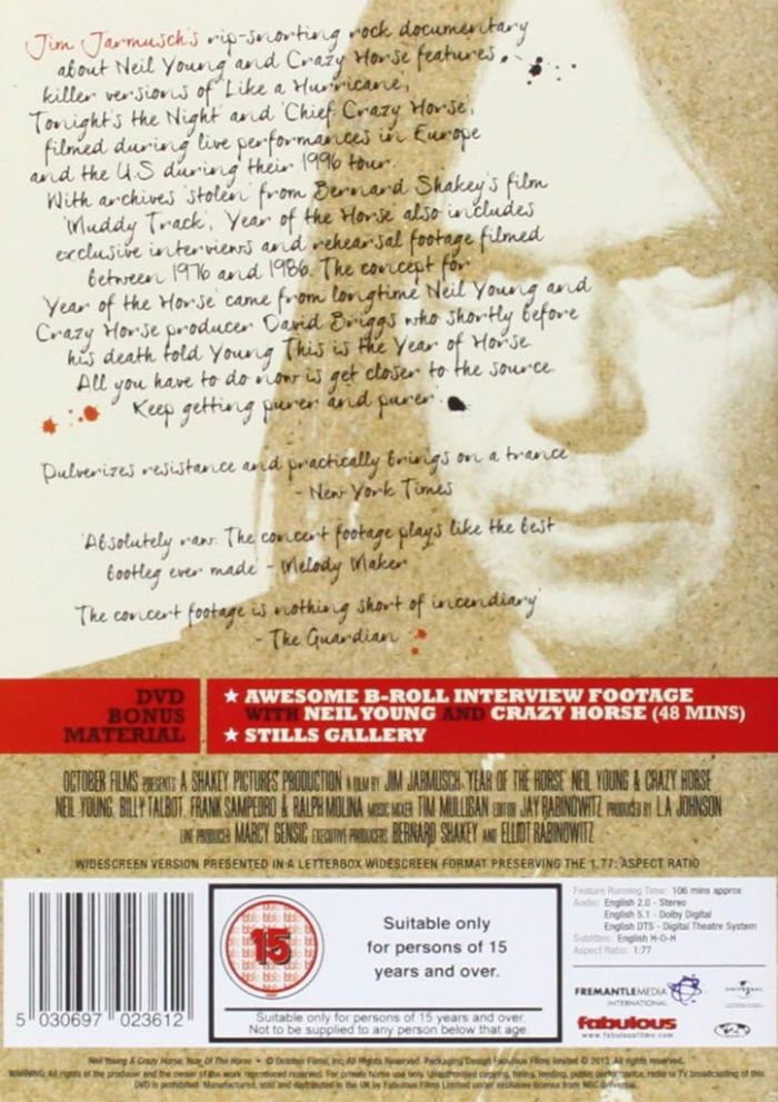 Young, Neil & Crazy Horse - Year Of The Horse (R2) - DVD - Music