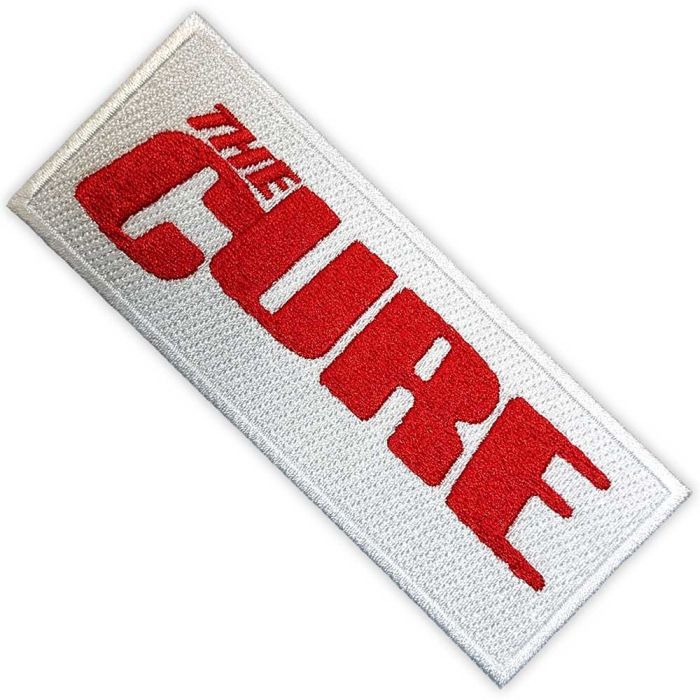 Cure - Red Logo (110mm x 45mm) Sew-On Patch