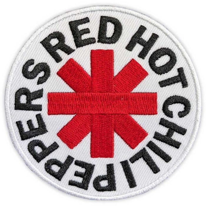 Red Hot Chili Peppers - Asterisk Red On White (160mm x 65mm) Sew-On Patch