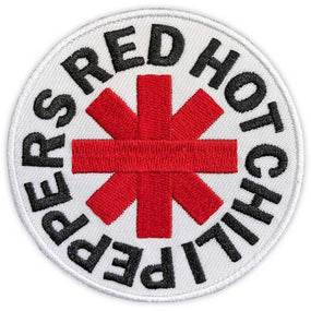 Red Hot Chili Peppers - Asterisk Red On White (160mm x 65mm) Sew-On Patch