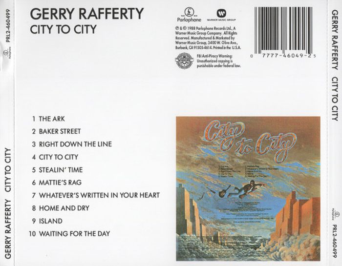 Rafferty, Gerry - City To City - CD - New