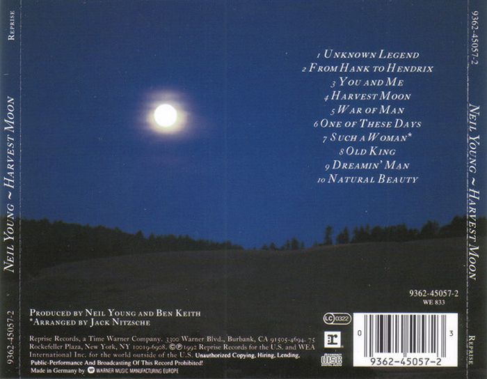 Young, Neil - Harvest Moon - CD - New